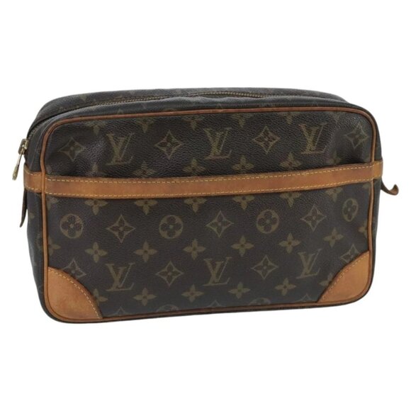LOUIS VUITTON Monogram Compiegne 28 Clutch Bag - Picture 1 of 16